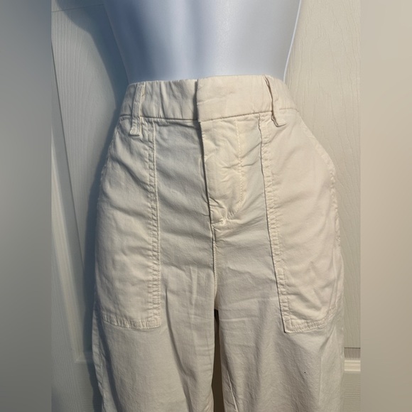 Frank & Eileen Blackstone Utility Pant Italian Twill cream/off white Size 2 - Picture 11 of 12